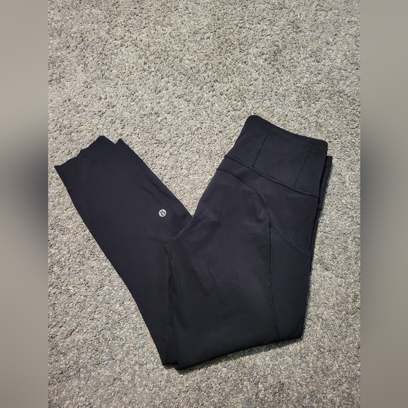 Pants - Lululemon Fast And Free Black Crop Leggings 23"